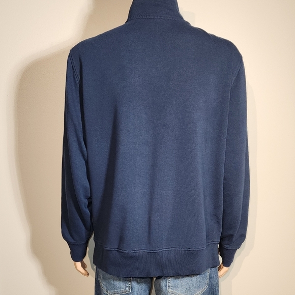 Michael Kors Men's Zip-Up Sweater in Navy - Picture 6 of 10